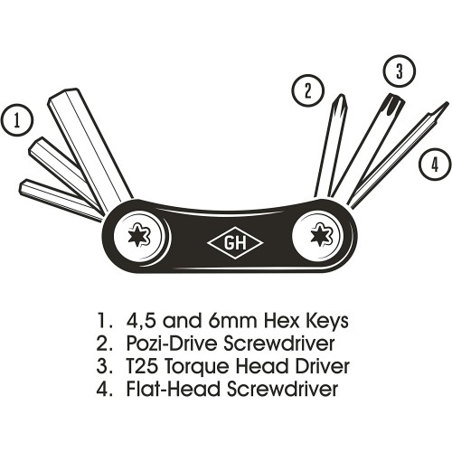 Gentlemen's Hardware On Your Bike Multi Tool Gentlemen's Hardware On Your Bike Multi Tool