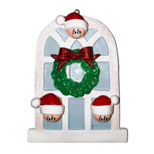 Christmas Window 3 Family Personalised Christmas Decoration Christmas Window 3 Family Personalised Christmas Decoration
