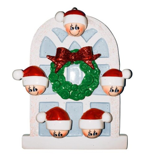 Christmas Window 5 Family Personalised Christmas Decoration Christmas Window 5 Family Personalised Christmas Decoration