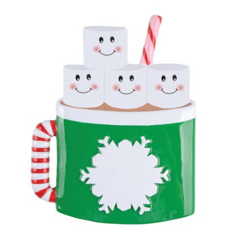 Marshmallow Mug 4 Family Personalised Christmas Decoration Marshmallow Mug 4 Family Personalised Christmas Decoration