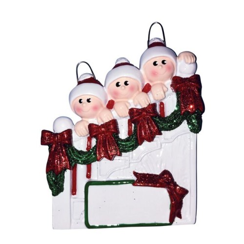 Christmas Staircase 3 Family Personalised Decoration Christmas Staircase 3 Family Personalised Decoration