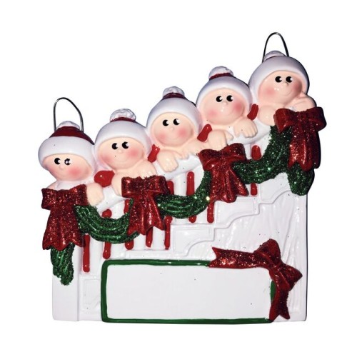 Christmas Staircase 5 Family Personalised Decoration Christmas Staircase 5 Family Personalised Decoration