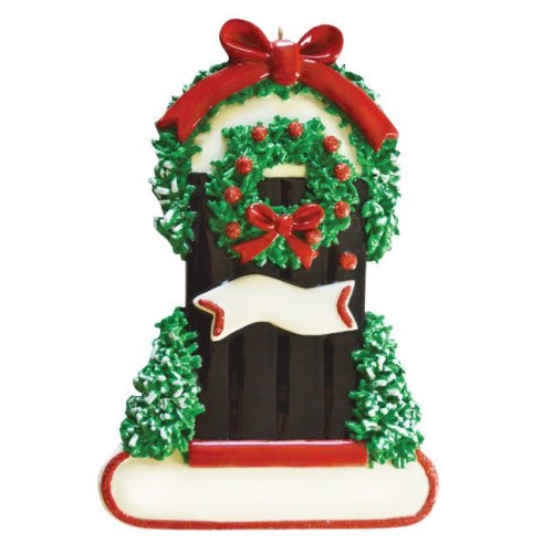 Wintery Door Personalised Christmas Decoration Wintery Door Personalised Christmas Decoration