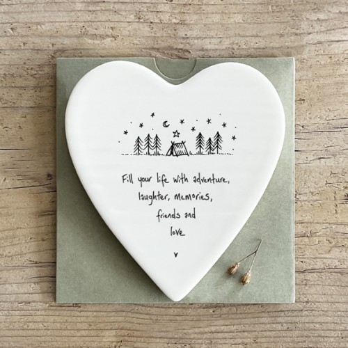 East of India Porcelain Coaster - Live with Adventures East of India Porcelain Coaster - Live with Adventures