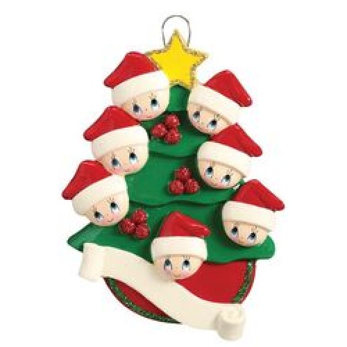 Christmas Tree Family 7 Personalised Decoration Christmas Tree Family 7 Personalised Decoration