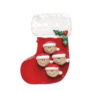 Red Stocking 4 Personalised Decoration