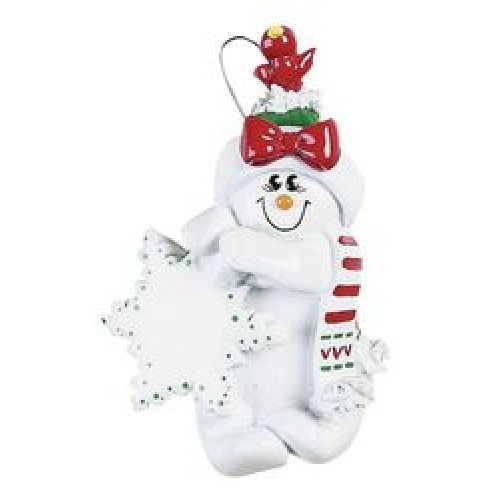 Snowgirl Personalised Christmas Decoration Snowgirl Personalised Christmas Decoration