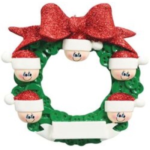 Button Wreath 5 Personalised Decoration