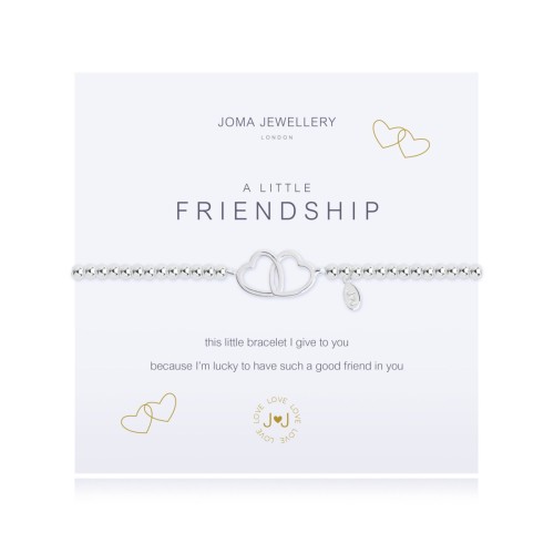 Joma A Little Friendship Bracelet - Silver Hearts Joma A Little Friendship Bracelet - Silver Hearts