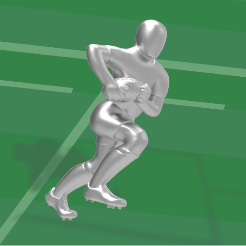 Meta Morphose Rugby Player Keyring Meta Morphose Rugby Player Keyring