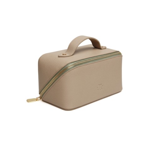 The London Train Case Co. - Stone and Sage Train Mini Case The London Train Case Co. - Stone and Sage Train Mini Case