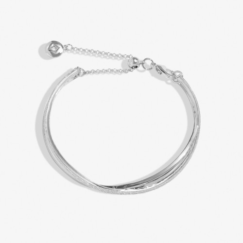 Joma Silver Crossover Bracelet Bar Bangle Joma Silver Crossover Bracelet Bar Bangle