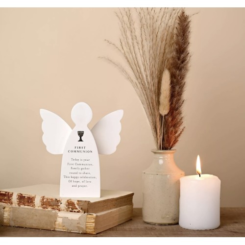 First Communion - Faith & Hope Angel Plaque First Communion - Faith & Hope Angel Plaque