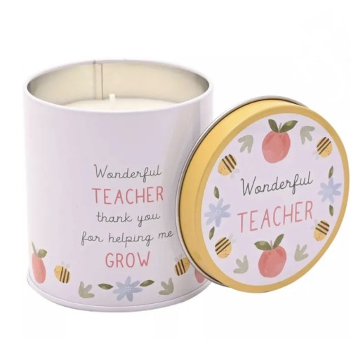 Wonderful Teacher Tin Candle Wonderful Teacher Tin Candle