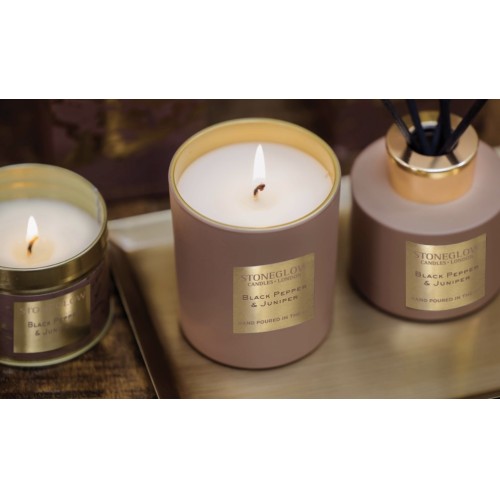 Stoneglow Luna Black Pepper & Juniper Scented Candle Stoneglow Luna Black Pepper & Juniper Scented Candle