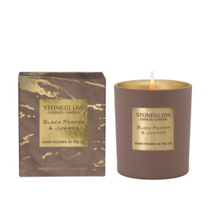 Stoneglow Luna Black Pepper & Juniper Scented Candle