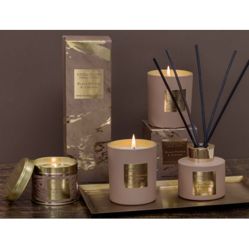 Stoneglow Luna Black Pepper & Juniper Scented Candle Stoneglow Luna Black Pepper & Juniper Scented Candle