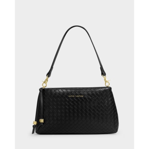 Katie Loxton Nova Woven Clutch Bag - Black Katie Loxton Nova Woven Clutch Bag - Black