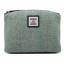 Harris Tweed Cosmetic Bag Blue Herringbone Harris Tweed Cosmetic Bag Blue Herringbone