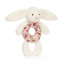 Jellycat Blossom Cream Bunny Berry Ring Rattle Jellycat Blossom Cream Bunny Berry Ring Rattle